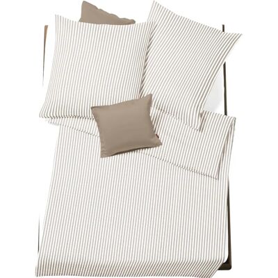Fleuresse Rio Beige Seersucker Bettwäsche - Bettwäsche-Set Fleuresse Rio Beige Seersucker Bettwäsche - Bettwäsche-Set