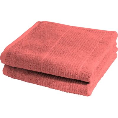 FLEURESSE 2828 Baumwoll-Handtuch - 70x140cm - Rot FLEURESSE 2828 Baumwoll-Handtuch - 70x140cm - Rot