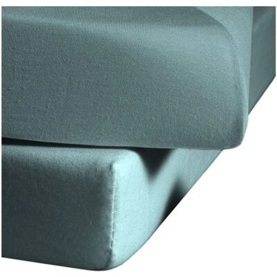 Fleuresse Jenny C aqua Mako-Jersey Spannbettlaken Fleuresse Jenny C aqua Mako-Jersey Spannbettlaken