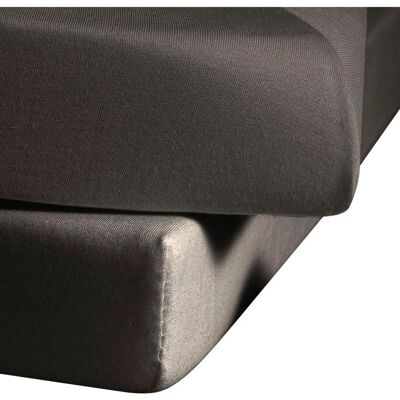 FLEURESSE Braunes Mako-Satin Bettlaken 160x260cm - Bettwäsche FLEURESSE Braunes Mako-Satin Bettlaken 160x260cm - Bettwäsche
