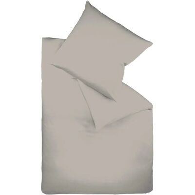 FLEURESSE Colours Baumwollbettwäsche - Interlock-Jersey - Grau FLEURESSE Colours Baumwollbettwäsche - Interlock-Jersey - Grau