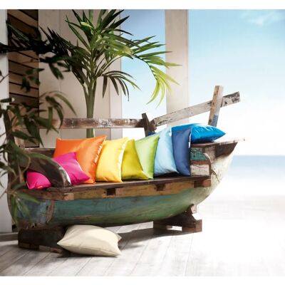 FLEURESSE Baumwolle Mako Satin Kissenbezug - 40cm x 40cm - Grau FLEURESSE Baumwolle Mako Satin Kissenbezug - 40cm x 40cm - Grau