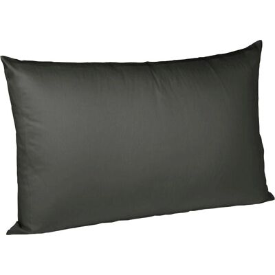 Fleuresse Baumwoll Satin Kissenbezug - 40x60cm - Grau Fleuresse Baumwoll Satin Kissenbezug - 40x60cm - Grau