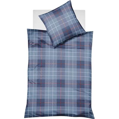 Fleuresse Lech 4112 Blaue Flanell Bettwäsche - Bettwäsche Fleuresse Lech 4112 Blaue Flanell Bettwäsche - Bettwäsche