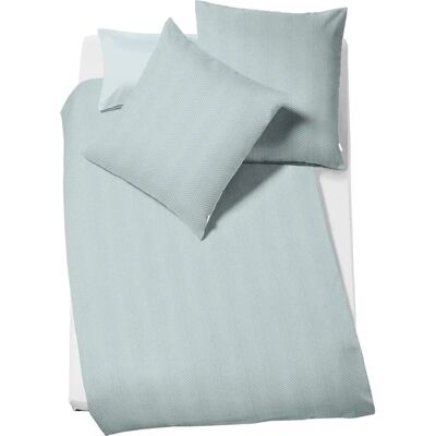 FLEURESSE Jade Blau Mako Damast Bettwäsche - Bettwäsche FLEURESSE Jade Blau Mako Damast Bettwäsche - Bettwäsche