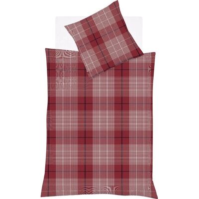 Fleuresse Lech 4112 Rote Flanell Bettwäsche-Set - Betttyp Fleuresse Lech 4112 Rote Flanell Bettwäsche-Set - Betttyp