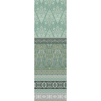 Fleuresse Plaid - 180x270cm Grün/Schwarz Mercerized Baumwolldecke Fleuresse Plaid - 180x270cm Grün/Schwarz Mercerized Baumwolldecke