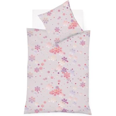 FLEURESSE Aspen 4375 - Bettwäsche - Rosa - Winter Schneeflocken FLEURESSE Aspen 4375 - Bettwäsche - Rosa - Winter Schneeflocken