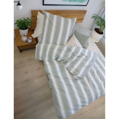 Fleuresse Rio Grün 155x200 cm 100% Baumwolle Bettwäsche Fleuresse Rio Grün 155x200 cm 100% Baumwolle Bettwäsche
