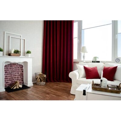 HOMING Silan Vorhang - Wärmedämmend, Verdunkelnd, 245cm, Rot HOMING Silan Vorhang - Wärmedämmend, Verdunkelnd, 245cm, Rot