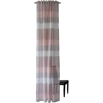 Nowoczesna różowa zasłona HOMING Kadin - 245cm x 140cm Nowoczesna różowa zasłona HOMING Kadin - 245cm x 140cm
