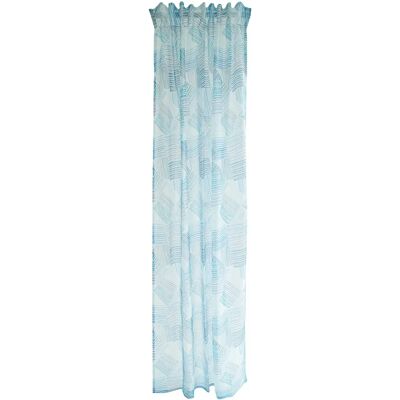 HOMING Vitas Blaue Geometrische Gardine - Gardinen HOMING Vitas Blaue Geometrische Gardine - Gardinen