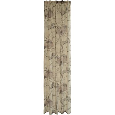 HOMING Kadlin Rosa Vorhang - Blumen, 245cm x 140cm, Verdeckte Schlaufen HOMING Kadlin Rosa Vorhang - Blumen, 245cm x 140cm, Verdeckte Schlaufen