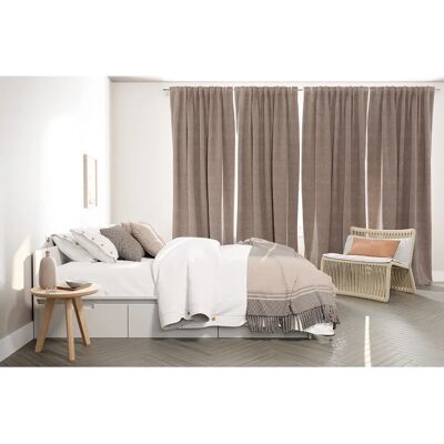 HOMING Velia Vorhang - Modern Rosa Polyester Gardine - 245x140cm HOMING Velia Vorhang - Modern Rosa Polyester Gardine - 245x140cm