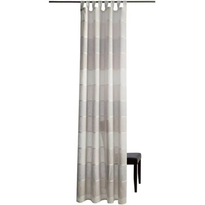 HOMING Lennardt Beigefarbene Streifen Halbtransparente Gardine - Vorhang HOMING Lennardt Beigefarbene Streifen Halbtransparente Gardine - Vorhang