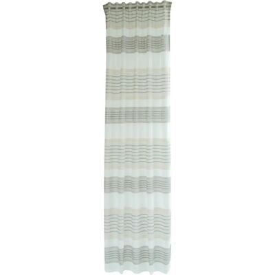 HOMING Kamon Beiger Vorhang - 245cm breit, 140cm hoch, verdeckte Schlaufen HOMING Kamon Beiger Vorhang - 245cm breit, 140cm hoch, verdeckte Schlaufen
