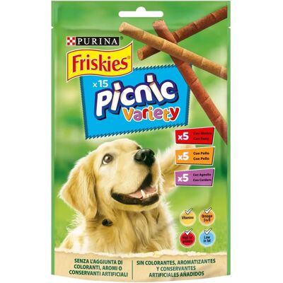 Friskies Picnic Variété Snack - Collation pour chien - Publicité Friskies Picnic Variété Snack - Collation pour chien - Publicité