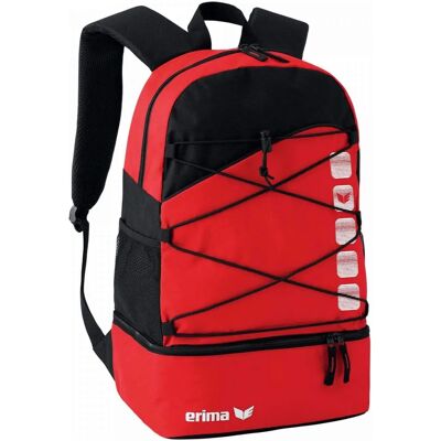 ERIMA Unisex Multi-Functional Backpack - 24L - Red/Black ERIMA Unisex Multi-Functional Backpack - 24L - Red/Black