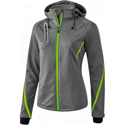 Erima Softshelljacke - Grau Melange/Green Gecko - 42 - Softshell Jacke Erima Softshelljacke - Grau Melange/Green Gecko - 42 - Softshell Jacke