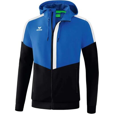ERIMA Heren Squad Tracktop Jas met Capuchon - Blauw - Jas ERIMA Heren Squad Tracktop Jas met Capuchon - Blauw - Jas