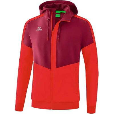 ERIMA Herr Bordeaux/Red Squad Tracktop Jacka med Hatt ERIMA Herr Bordeaux/Red Squad Tracktop Jacka med Hatt