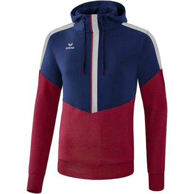 Sudadera Unisex para Niños ERIMA Azul y Burdeos - Deportes Sudadera Unisex para Niños ERIMA Azul y Burdeos - Deportes