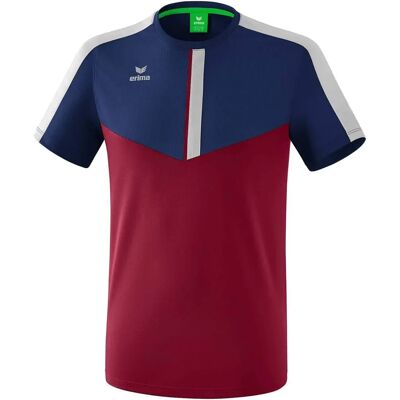 ERIMA Squad T-shirt - Marin / Bordeaux / Silver Grey - L ERIMA Squad T-shirt - Marin / Bordeaux / Silver Grey - L