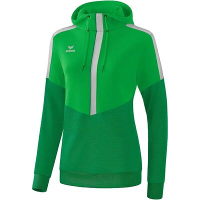 ERIMA Squad Hoodie Dames - Sweatshirt - Groen/Grijs - 42 ERIMA Squad Hoodie Dames - Sweatshirt - Groen/Grijs - 42