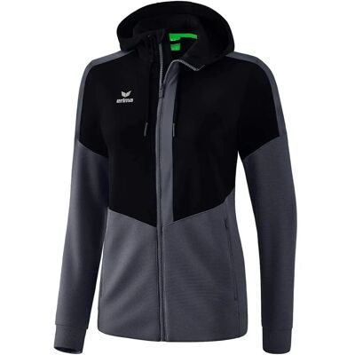 ERIMA Schwarz/Slate Grey Damen Trainingsjacke - Damen Training ERIMA Schwarz/Slate Grey Damen Trainingsjacke - Damen Training