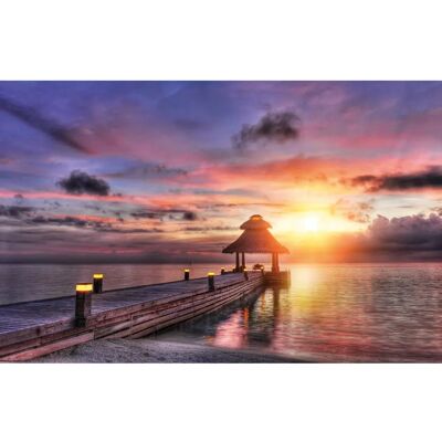 PAPERMOON Maldives Sunset Fototapete - Vlies, 2,5x1,86m, 5 Bahnen PAPERMOON Maldives Sunset Fototapete - Vlies, 2,5x1,86m, 5 Bahnen