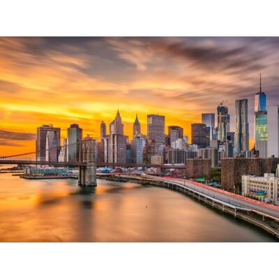 PAPERMOON Manhattan Skyline Sunset Tapete - Tapeten PAPERMOON Manhattan Skyline Sunset Tapete - Tapeten
