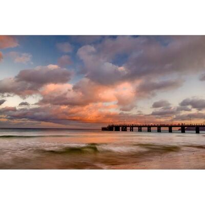 PAPERMOON Porto Santo Pier Sonnenuntergang Fototapete - Mehrfarbig, 2.5m x 1.86m PAPERMOON Porto Santo Pier Sonnenuntergang Fototapete - Mehrfarbig, 2.5m x 1.86m