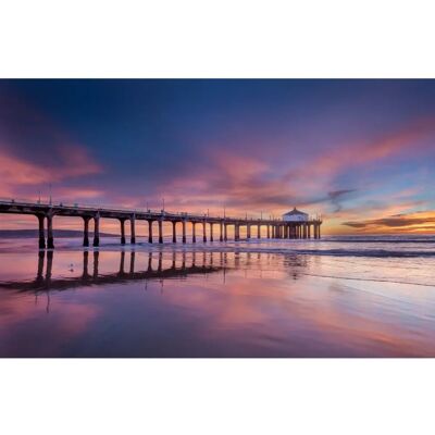 PAPERMOON Pier at Sunset - Vliestapete 3,5m x 2,6m PAPERMOON Pier at Sunset - Vliestapete 3,5m x 2,6m