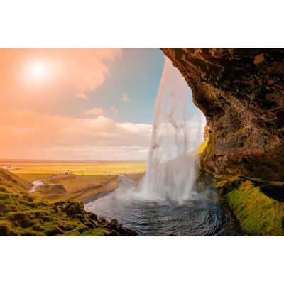 PAPERMOON Wasserfall Island Fototapete - Wandtapete PAPERMOON Wasserfall Island Fototapete - Wandtapete