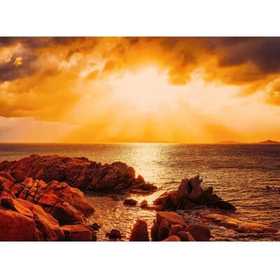 PAPERMOON Modell Capriccioli Beach Sunset Sardinia Bunt Tapete PAPERMOON Modell Capriccioli Beach Sunset Sardinia Bunt Tapete