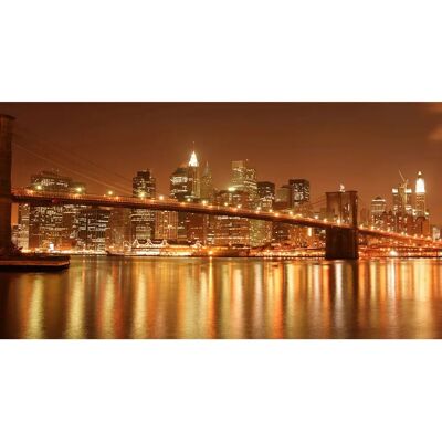 PAPERMOON Brooklyn Bridge bei Nacht Wandbild - Wandtapete PAPERMOON Brooklyn Bridge bei Nacht Wandbild - Wandtapete