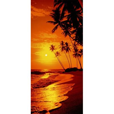 PAPERMOON Sunny Palms - Bunt Vlies Fototapete - 0,9m x 2m PAPERMOON Sunny Palms - Bunt Vlies Fototapete - 0,9m x 2m