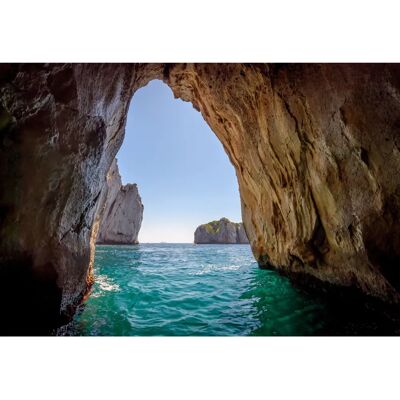 PAPERMOON Blau Grotte Capri Fototapete - Vlies, 6 Bahnen PAPERMOON Blau Grotte Capri Fototapete - Vlies, 6 Bahnen