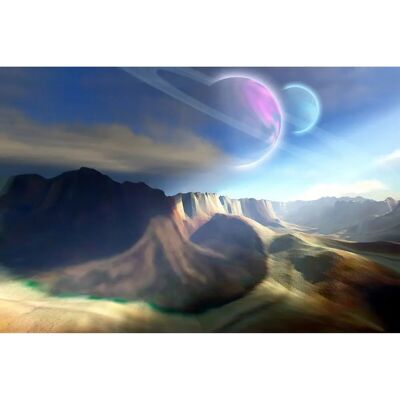 PAPERMOON Futuristische Landschaft Fototapete - Tapete PAPERMOON Futuristische Landschaft Fototapete - Tapete