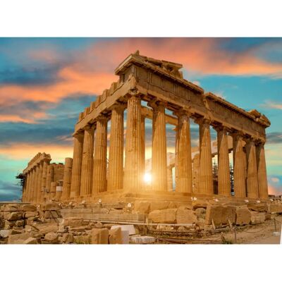 PAPERMOON Parthenon Athen Wandtapete - 10 Bahnen, 5x2,8m, Mehrfarbig - Tapete PAPERMOON Parthenon Athen Wandtapete - 10 Bahnen, 5x2,8m, Mehrfarbig - Tapete