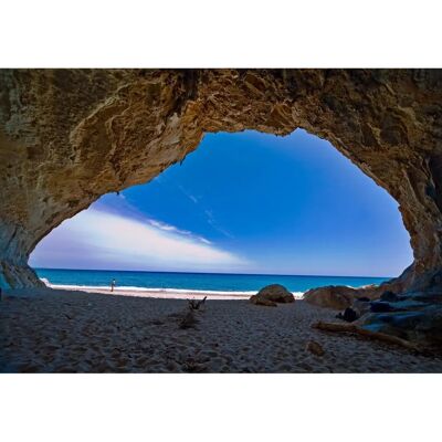 PAPERMOON Hochwertige Fototapete Höhle Cala Luna Sardinien - Wandbehang PAPERMOON Hochwertige Fototapete Höhle Cala Luna Sardinien - Wandbehang