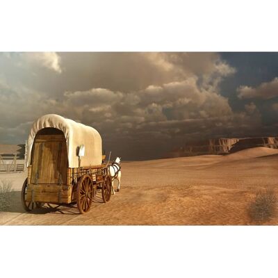PAPERMOON Western Wagon Tapete - Wandtyp PAPERMOON Western Wagon Tapete - Wandtyp