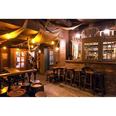 PAPERMOON Alte Seemannsstil Bar Wandbild - Tapete PAPERMOON Alte Seemannsstil Bar Wandbild - Tapete