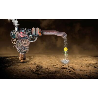 PAPERMOON Surreale Regenmaschine Wandbild - Surreale Regenmaschine - Wandbild PAPERMOON Surreale Regenmaschine Wandbild - Surreale Regenmaschine - Wandbild