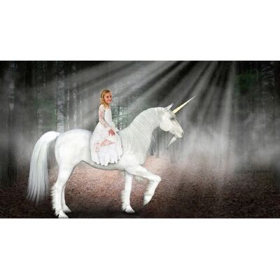 PAPERMOON Einhorn Hoffnung Liebe Frieden Tapete - Wandbild PAPERMOON Einhorn Hoffnung Liebe Frieden Tapete - Wandbild