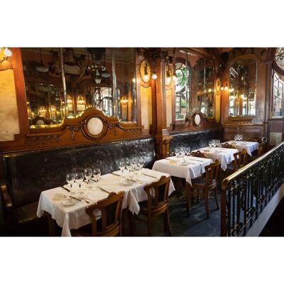 PAPERMOON Vintage Restaurant Tapete - Bunt, 5m x 2,8m PAPERMOON Vintage Restaurant Tapete - Bunt, 5m x 2,8m