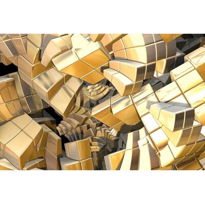 PAPERMOON Fraktale goldene Treppe Wandbild - Wandbild PAPERMOON Fraktale goldene Treppe Wandbild - Wandbild