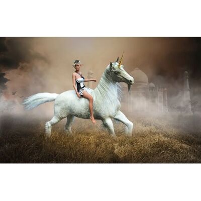 PAPERMOON Einhorn Fantasy Elf Tapete - Wandbild PAPERMOON Einhorn Fantasy Elf Tapete - Wandbild