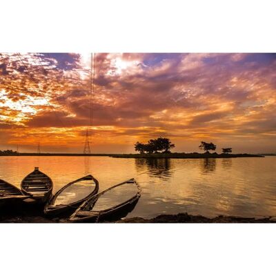 PAPERMOON Sonnenuntergang Indien Fototapete - Landschaft, Vlies, 3,5x2,6 m PAPERMOON Sonnenuntergang Indien Fototapete - Landschaft, Vlies, 3,5x2,6 m