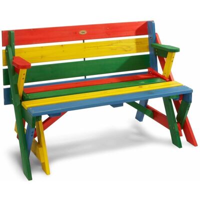 HABAU 687 - Ensemble Picnic avec Table et Bancs - Multicolore - Publicité HABAU 687 - Ensemble Picnic avec Table et Bancs - Multicolore - Publicité